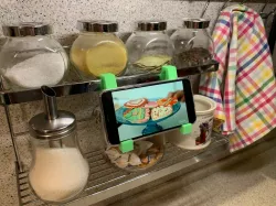 Mountable Phone/Tablet Holder Hooks