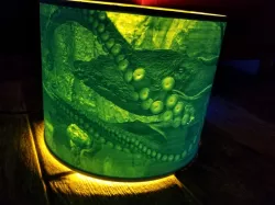 Octopus Lampshade Lithophane