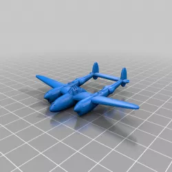 P38 Lightning 1:200 WIP