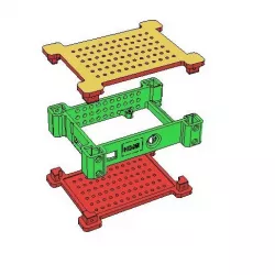 Raspberry Pi Case / box / inclosure   With OCTOPI LID   ADDED BETTER 2nd Wall mount & AstroPrint LID