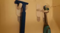 Razor And Toothbrush Holder Command Strip