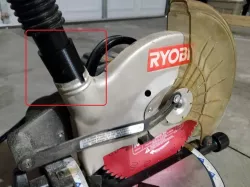 Ryobi Miter Saw (TS1340) to ShopVac vacuum adapter