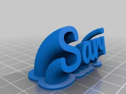 Sari Sweeping name plate
