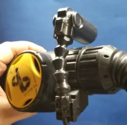 Shearwater NERD computer mount for AP Diving bail-out valve