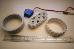 Silicone rubber tracks (3d printed moulds)