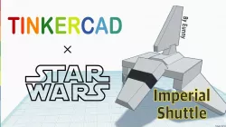 Simple Imperial Shuttle with Tinkercad
