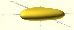 Simple "plectrum" shape in OpenSCAD