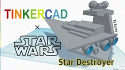 Simple Star Destroyer with Tinkercad