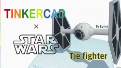 Simple Tie Fighter with Tinkercad