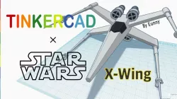 Simple X-wing with Tinkercad