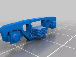 Simplified railcar bogie