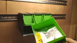 Stackable wall containers. Organizer.