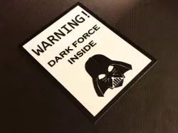 Star Wars Warning Sign
