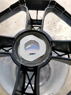 Template for machining Keykeg with a router
