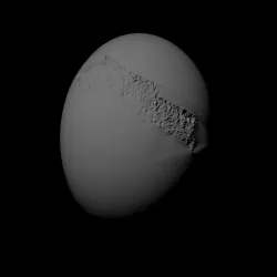 Triton with known topography scaled one in twenty million