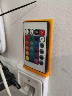 Wall mount for remote control