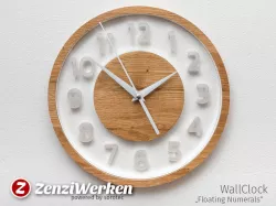 WallClock "Floating Numerals" cnc