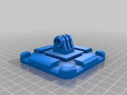Wide GoPro base (for shoulder mounting with straps)