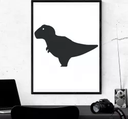 Wild Dinosaur - Cute T-Rex - 2D Wall Art