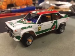 1/43 scale RC chassis with suspension and micro servo parts