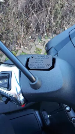 Cover for Brake Fluid Reservior - Piaggio MP3