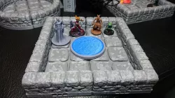 D&D scenery: Water pool for Tomb of Annihilation - Obo'laka's shrine. OpenLock compatible
