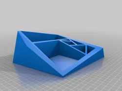 Desk Organizer - Pencil, Sticky Note, low poly, design, Tischorganisator, Stifte, Schreibtisch
