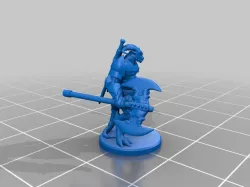Dragonborn Barbarian Miniature