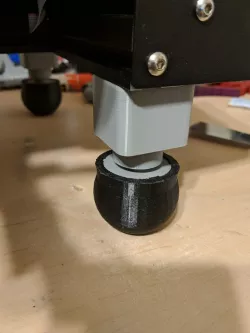 Ender 3 adjustable foot damper addon