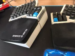Ergodox and Wrist Wrest Tent