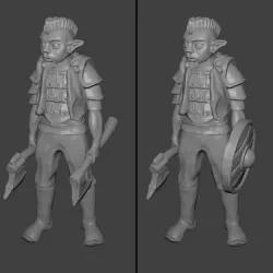 Gnome Warrior Miniature