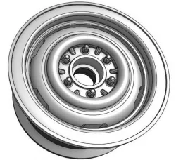 Goodson's Hobbies 1.9 Beadlock Wheel 08 - "Old'S Cool Steel" Trailer Version