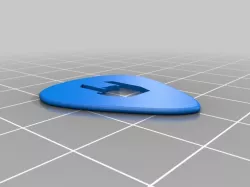 Guitar pick metal - mediator