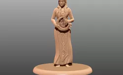 Half Elf Bard - Tabletop Miniature