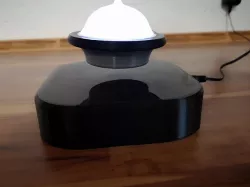 hovering illuminated UFO
