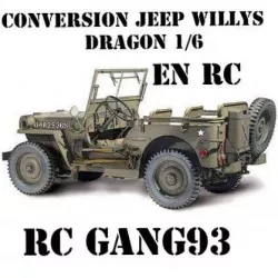 Kit conversion jeep DRAGON 1/6 en RC (chassis EXREAL)