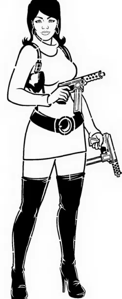 Lana Kane stencil