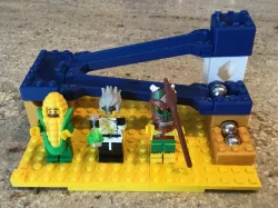 LEGO compatible Marble Run for 11mm Pachinko Balls - Pegs and Rails