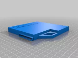 Lightweight CD/DVD laptor caddy with a rounded face (Dell D6x0,D8x0)