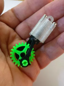 Part 1 M1EC one cylinder engine keychain