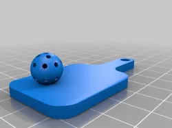 Pickleball Key Chain