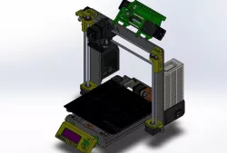 Prusa i3 MK3S MMU2S SolidWorks Assembly (with STEP)