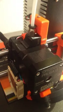 Prusa i3 MK3s R4 extruder MMU2s with path through coupling and second tensioner
