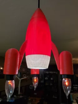 Rocket Flame Lamp