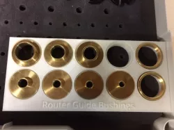 Router Guide Bushing Organizer