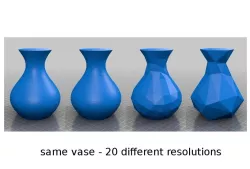 same vase - 20 different resolutions