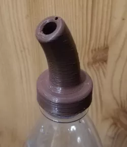Simple plant watering funnel/cap for PET bottle