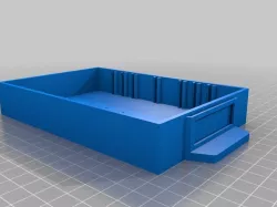 Small Parts Organizer Bin (1" x 4" x 6" outer box dimensions)