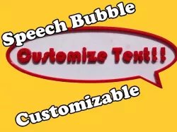Speech Bubble (Customizable)