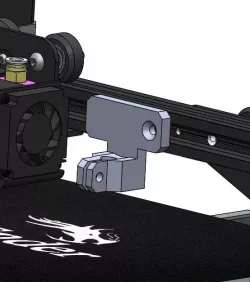 Support comparateur diamètre 8mm gauge Creality Ender 3